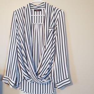 Dressy low v cut shirt